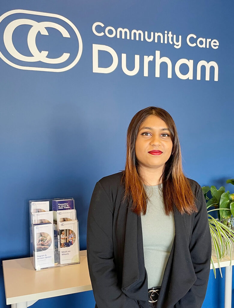 Chelsea Lall is Community Care Durham's Diversity, Equity, and Inclusion Committee Advocate.