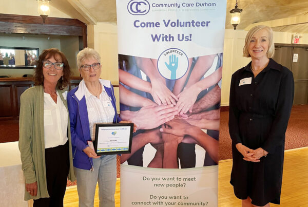 CCD volunteer Gail Elliott received recognition for her 45 years of service with CCD at the 2023 Volunteer Appreciation Event.